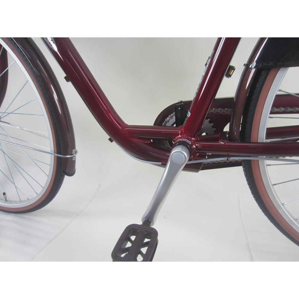 ２６インチ 軽快車 アルミフレーム オートライト ローラーブレーキ仕様 マルーン マルーン