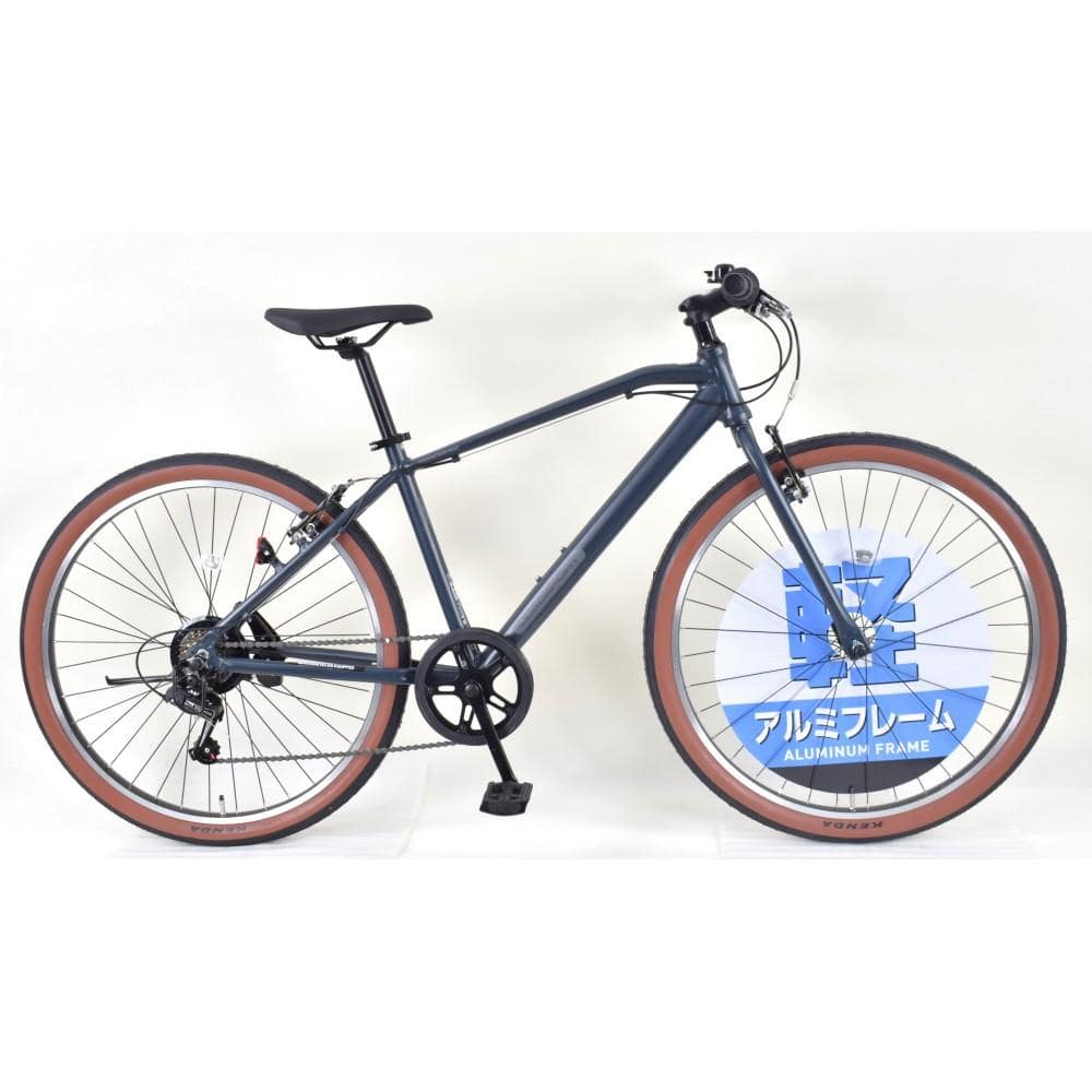 ２７．５インチ クロスバイク アルミフレーム 外装６段 チャコールグレー チャコールグレー