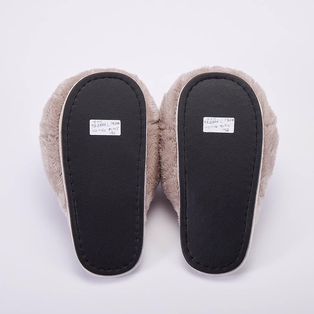 LIFELEX　超極厚リッチスリッパ　ＧＲＹ　Ｌ　２５～２７