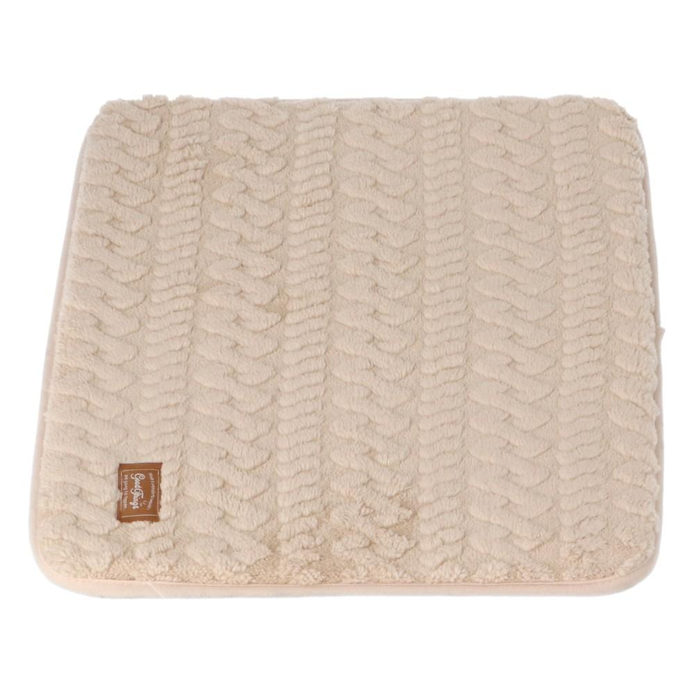 LIFELEX　ウレタンマットＬ　ケーブルニット　べージュ　ＱＲ１２－８２６２　２６ＡＷ Ｌ