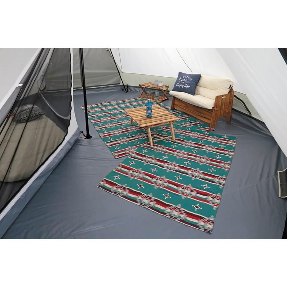 CSネイティブ ラグ1820(ブルー) UP-2587 1820（ブルー）