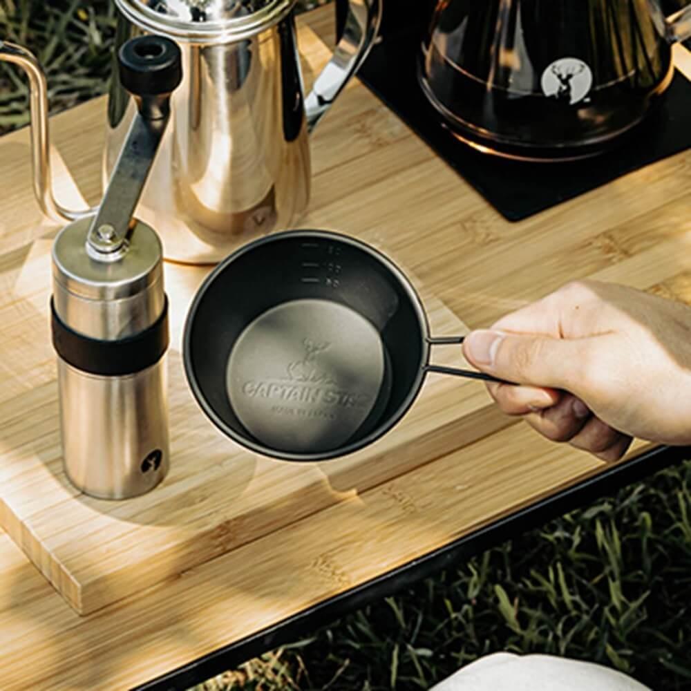 ステンレス カラーシェラカップ630ml(オキツモブラック) UH-0070 630ml