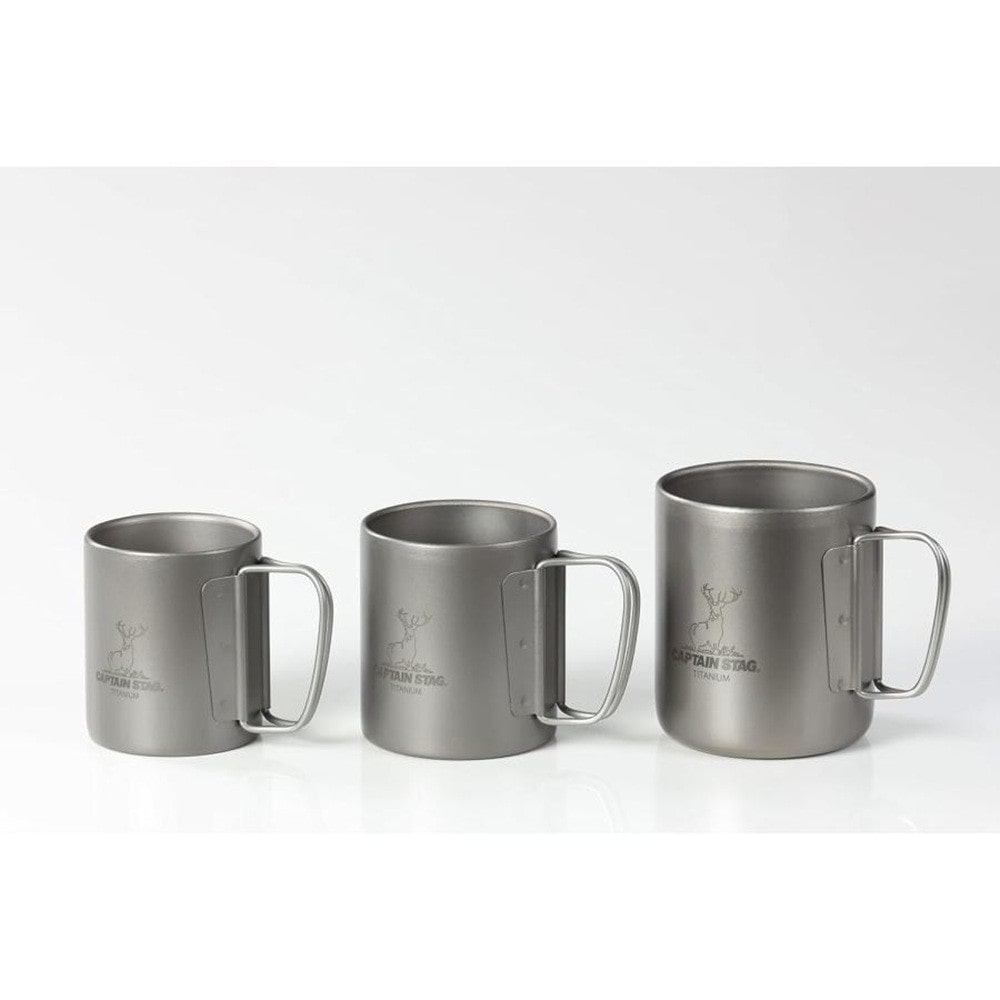 チタン製 ダブルマグカップ300 UH-4505 ダブルマグカップ300