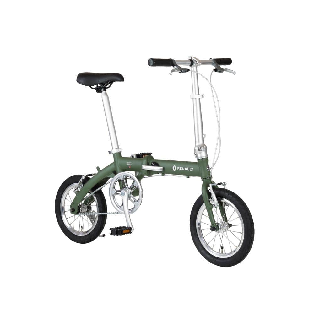１４インチ　LIGHT8　軽量折りたたみサイクル　　オリーブ グリーン