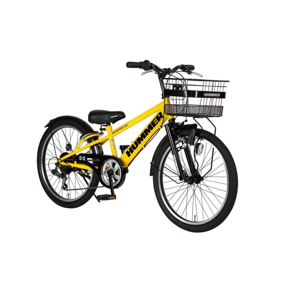 ２２インチ　Jr.CTB226　子供用自転車　外装6段 手動点灯式　イエロー イエロー