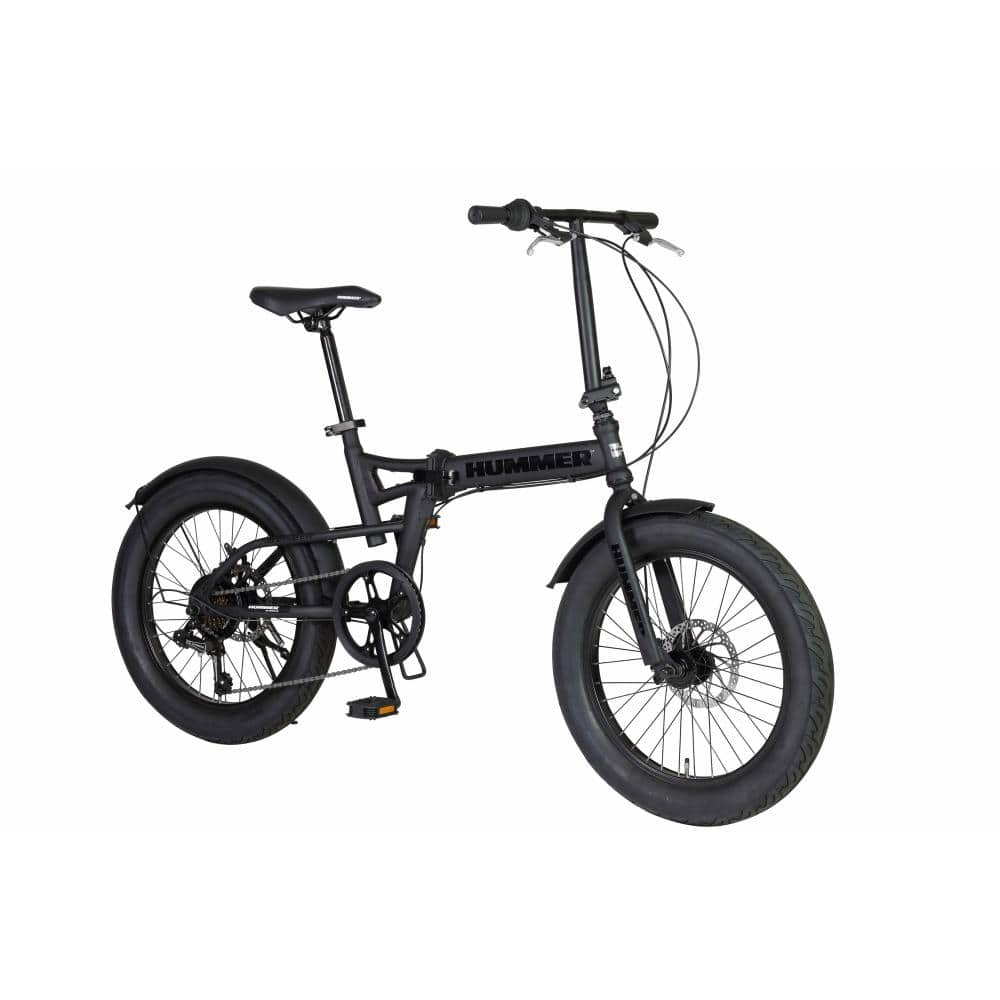 ２０インチ　FDB206FAT-DISC　フォールディングファットバイク　外装6段　ジェットブラック