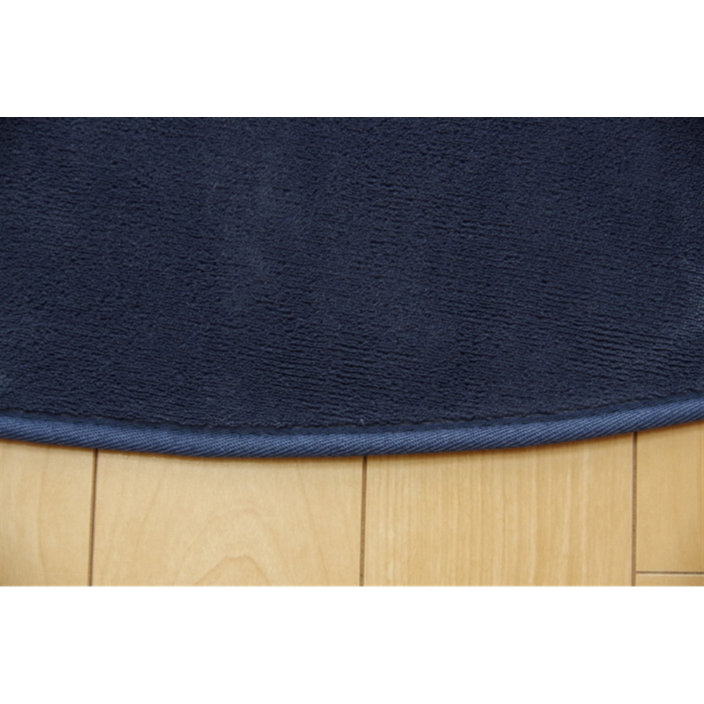 イケヒコ・コーポレーション(IKEHIKO)　ラグ カーペット だ円 洗える 抗菌 防臭 無地 『ピオニー』 ブルー 約100×140cm楕円 （ホットカーペット対応） ブルー