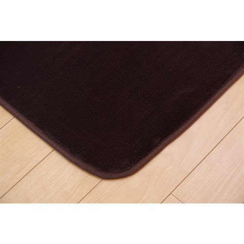 イケヒコ・コーポレーション(IKEHIKO) 　ラグ　カーペット　１．５畳　洗える　抗菌　防臭　無地　『ピオニー』　ブラウン　約１３０×１８５ｃｍ　（ホットカーペット対応） ブラウン　約１３０×１８５ｃｍ