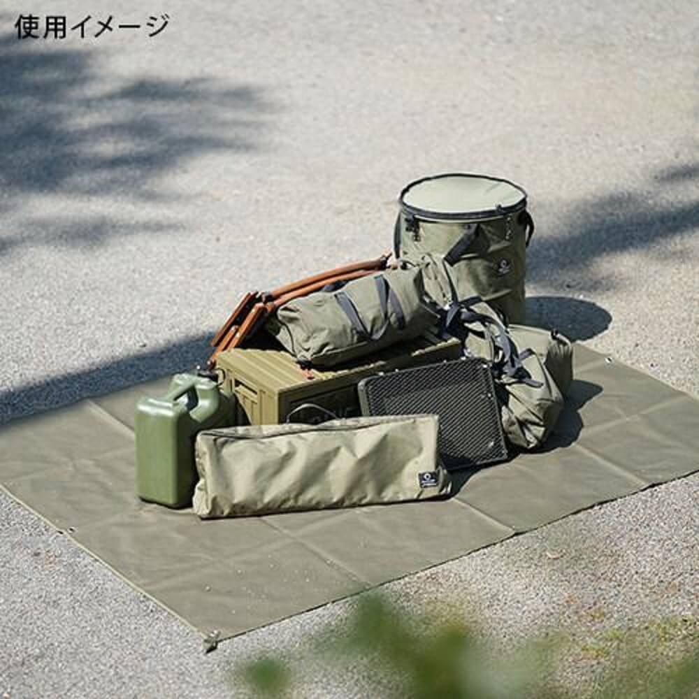 防水マルチシート　厚手　大判　グランドシート　WMS_KHAKI KHAKI