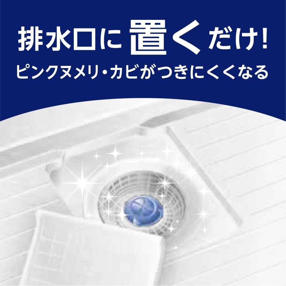 アース製薬 らくハピ お風呂の排水口用 ピンクヌメリ予防 防カビプラス 防カビプラス