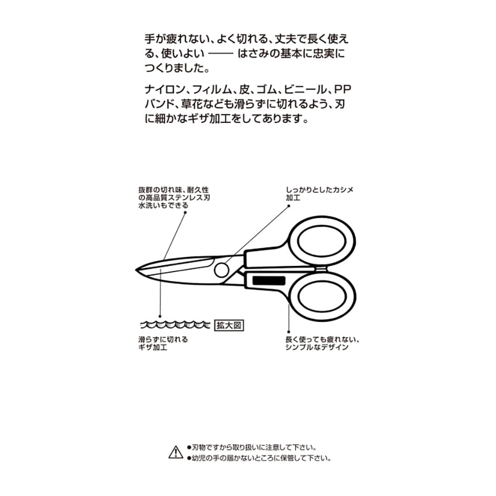 家庭ばさみＬ型　１１２Ｂ