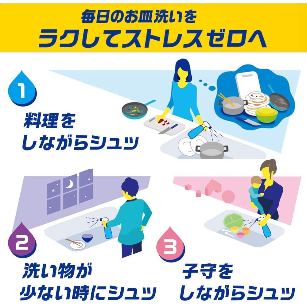 Ｐ＆Ｇ ジョイ ミラクルクリーン 泡スプレー 食器用洗剤 微香タイプ 詰め替え ３回分 690ml 微香タイプ