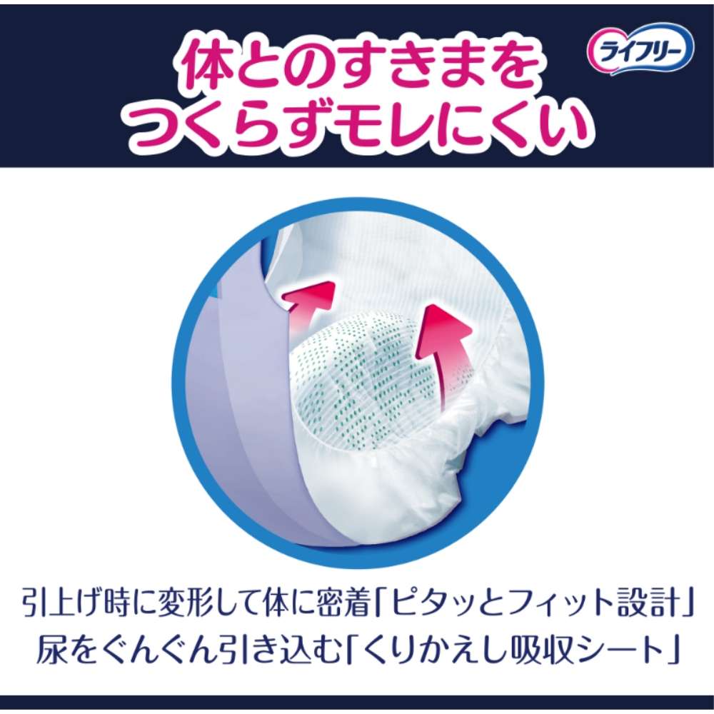 ユニ・チャーム　ライフリー　ズレずに安心紙パンツ用尿とりパッド夜用8回 8回