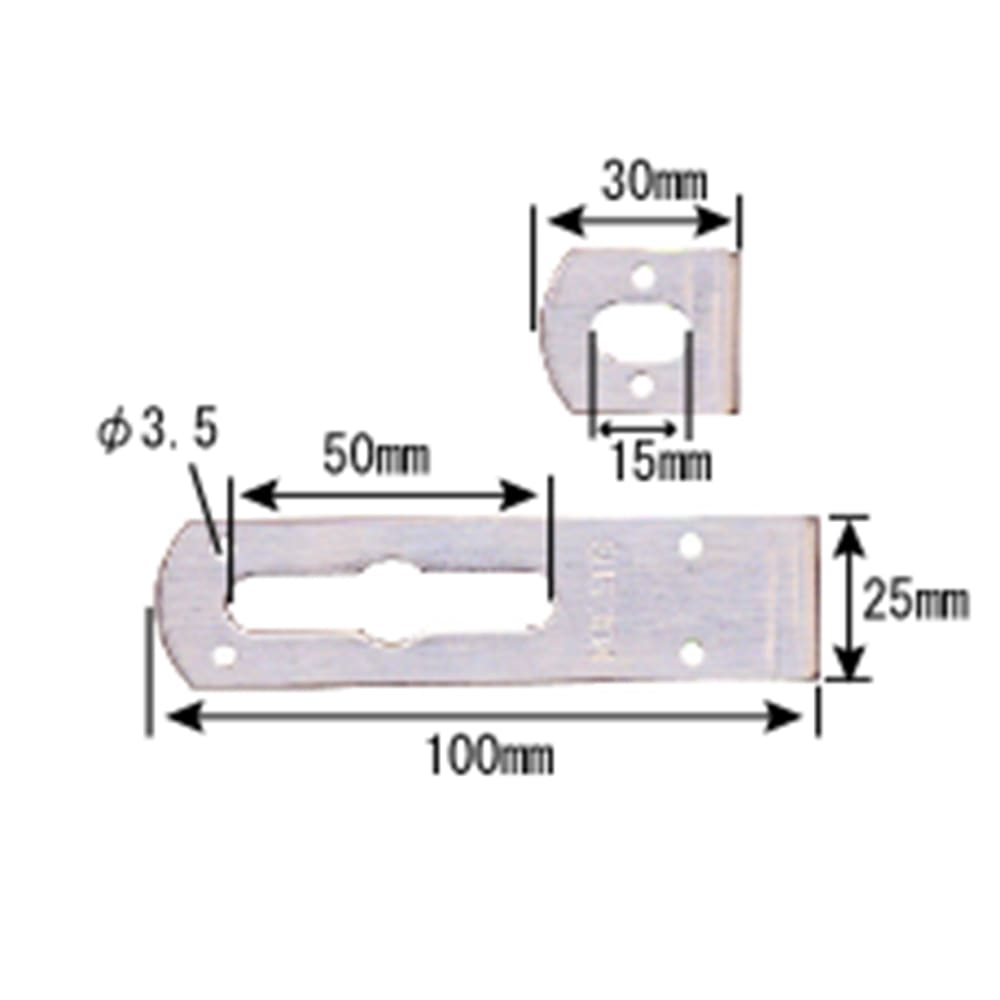 補助金具　ステンレス　ＢＳ－７２８　ＮＯ１０６　３０Ｘ１００ＭＭ