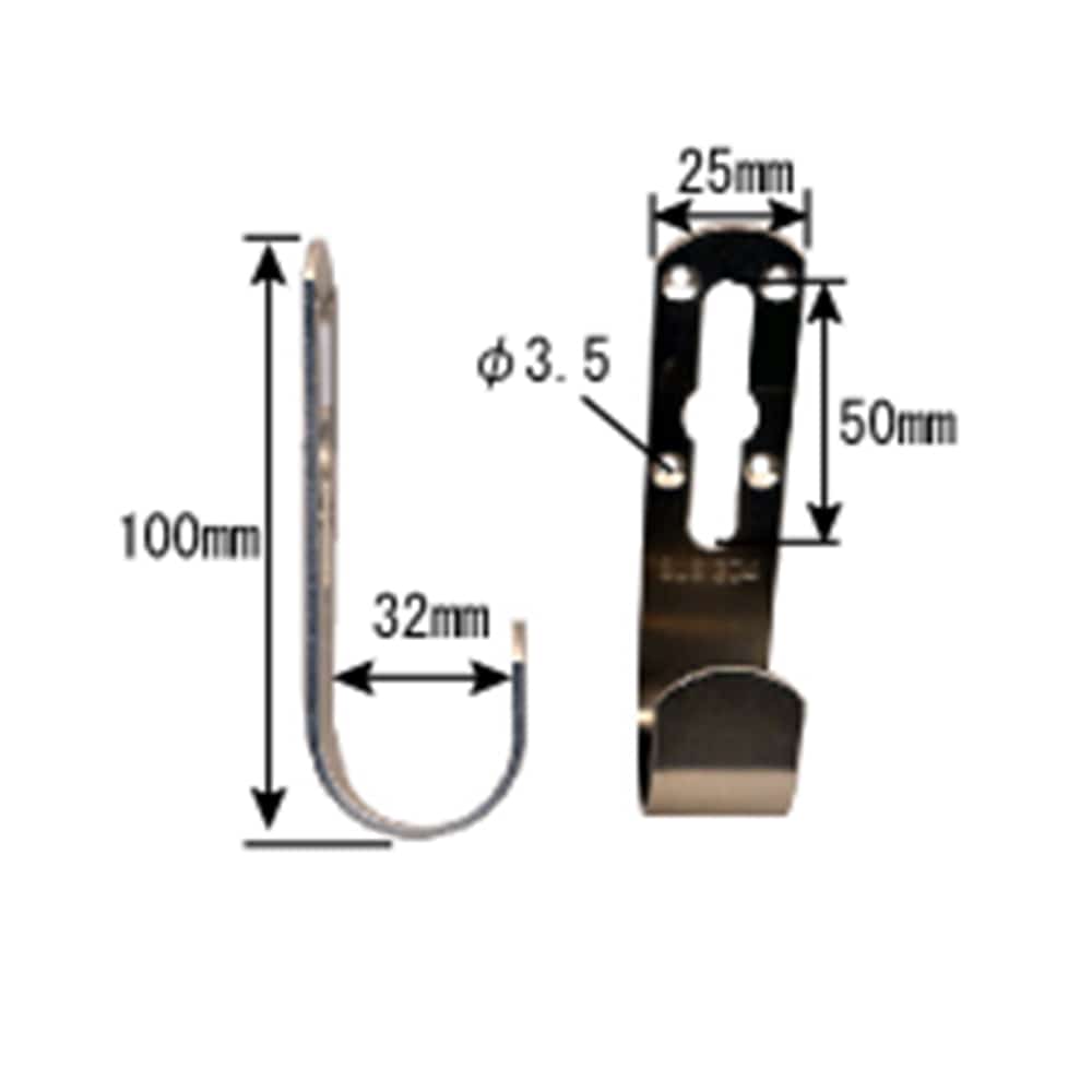 補助金具　ステンレス　ＢＳ－７５３　ＮＯ１３０　３２Ｘ１００ＭＭ