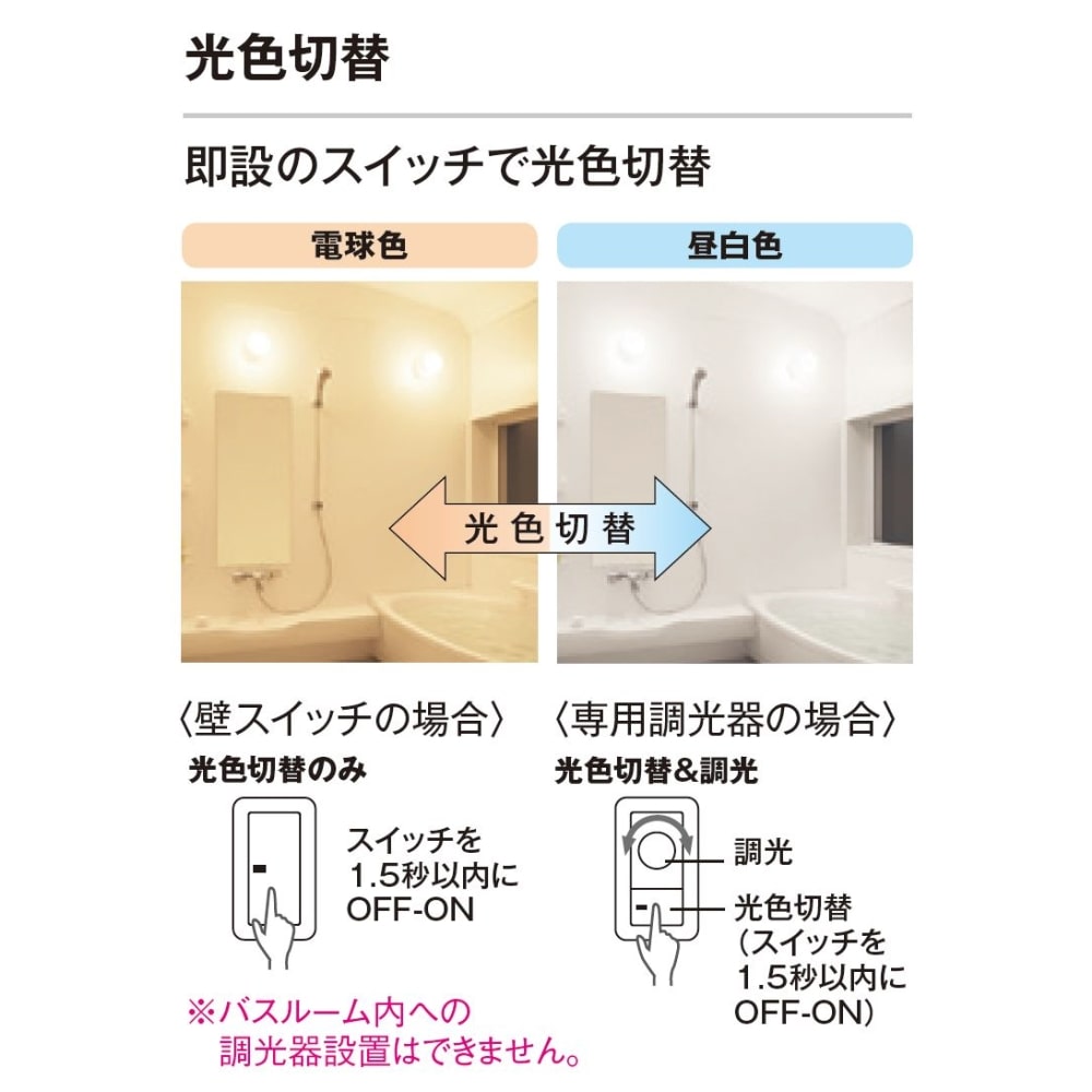 オーデリック　浴室灯　光色切替　ＳＨ９０８６ＬＤ
