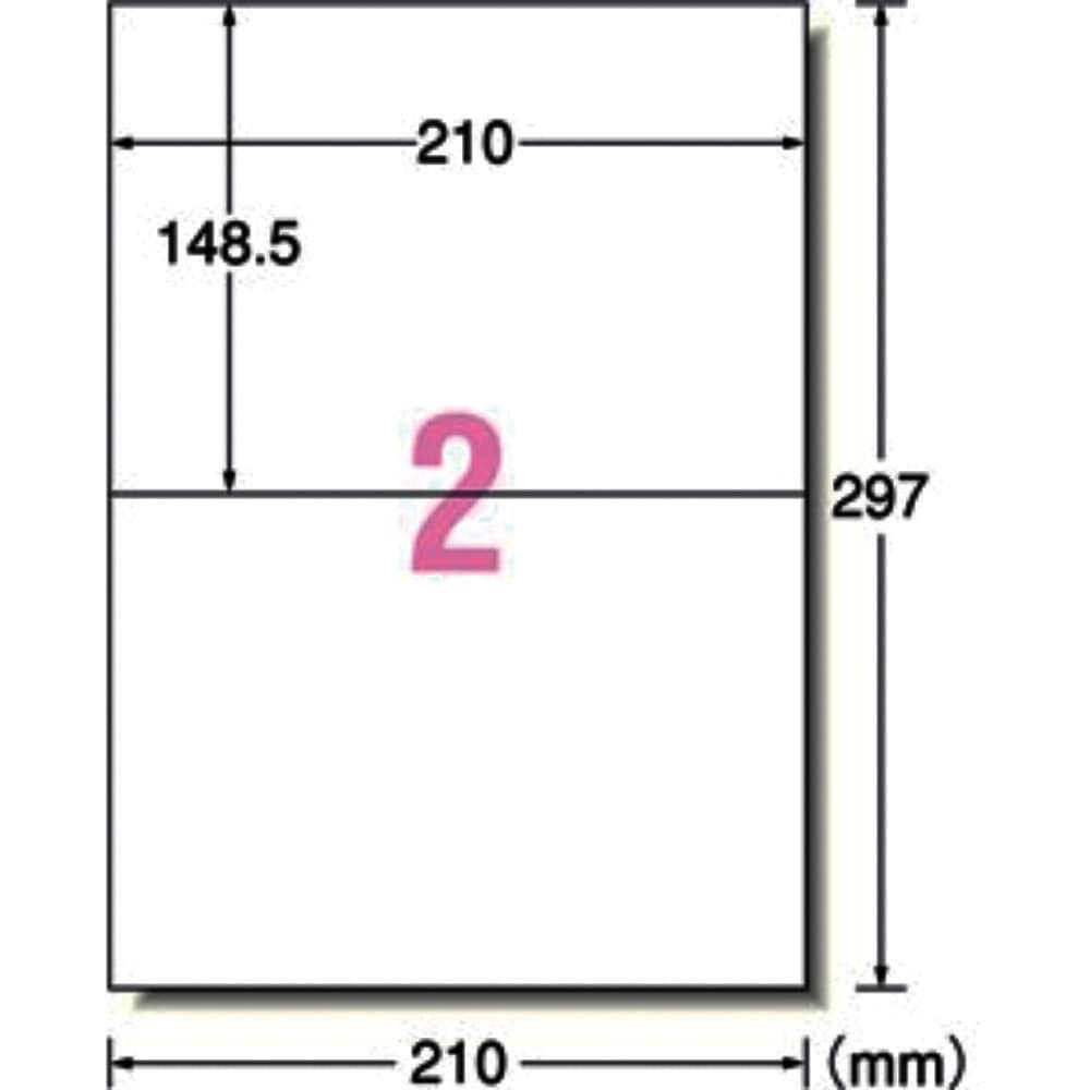 3M エーワン （TM）  ラベルシール 78202 （プリンタ兼用、強粘着タイプ、A4、2面、18シート／パック） 78202