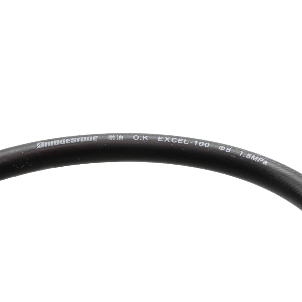 キジマ (KIJIMA) 耐油ホースブラック/耐圧/耐侯 1.5MPa8mm/1m 105-0878