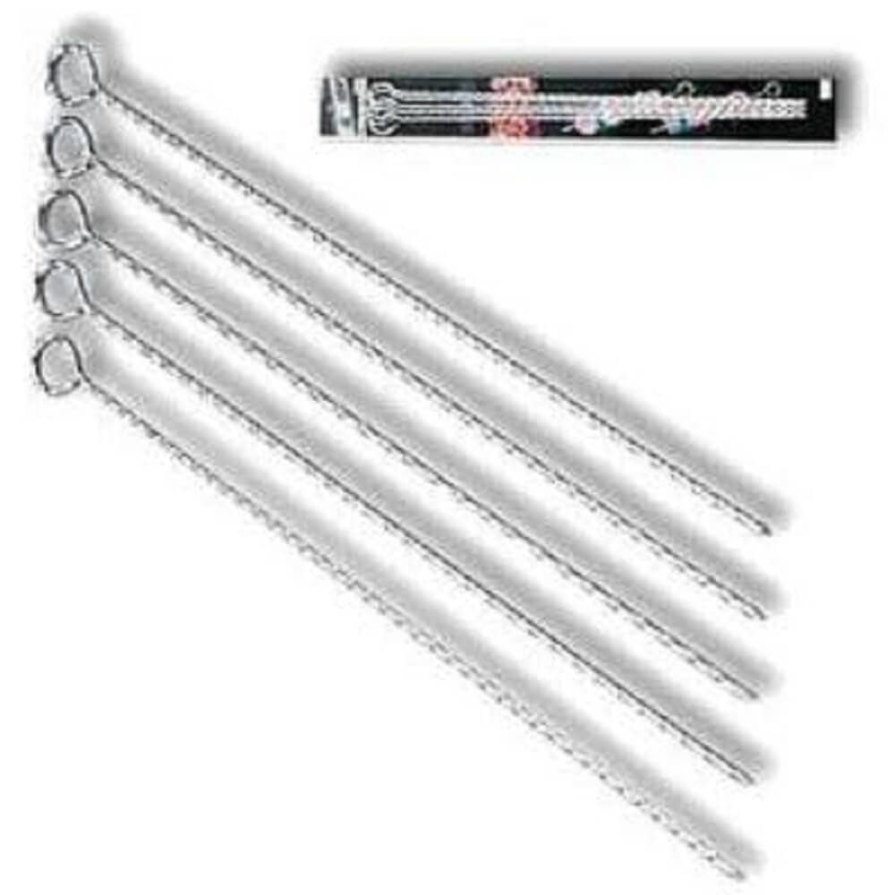 ビッグマウント 共柄バーベキュー串430mm(スパイラル)5本組 M-0409