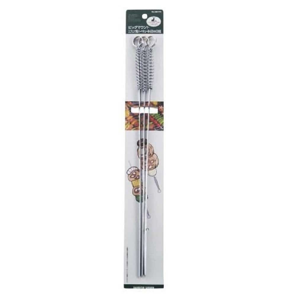 ビッグマウント スプリング柄バーベキュー串425mm 3本組 M-0410