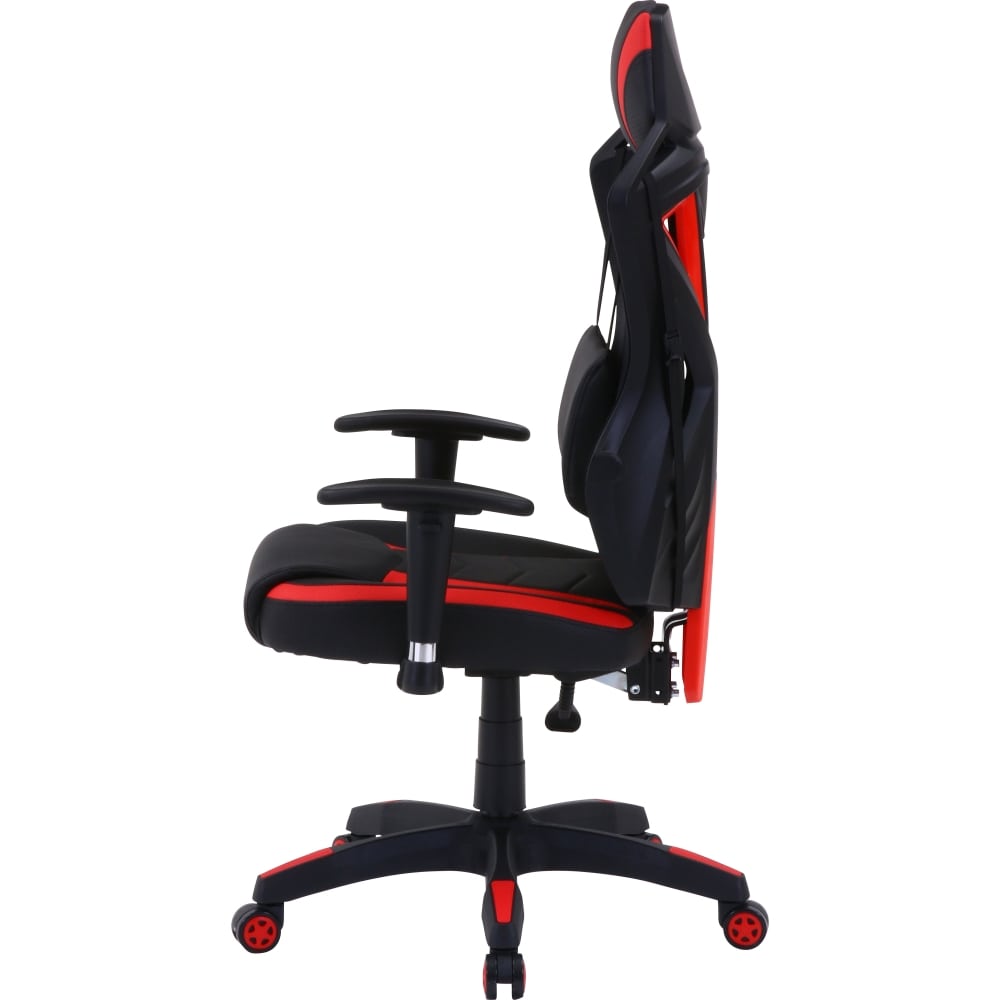 【アウトレット】不二貿易 ゲーミングチェア レイズレッド 回転式 リクライニング   幅68.5cm 19427 Eスポーツ 組立式 レッド