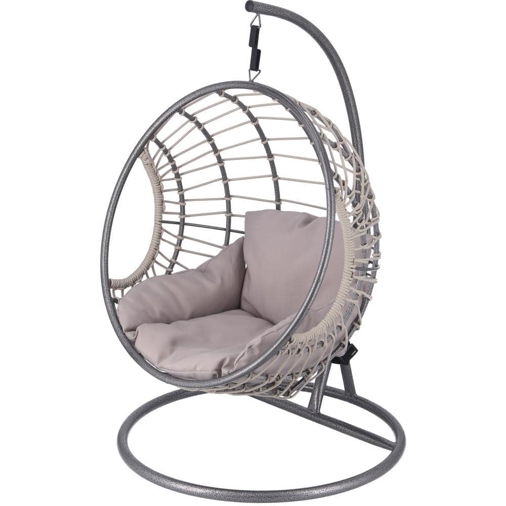 不二貿易　ペット用ハンギングチェア　半円　ＧＹ　幅６０奥行６１．５高さ９２ｃｍ