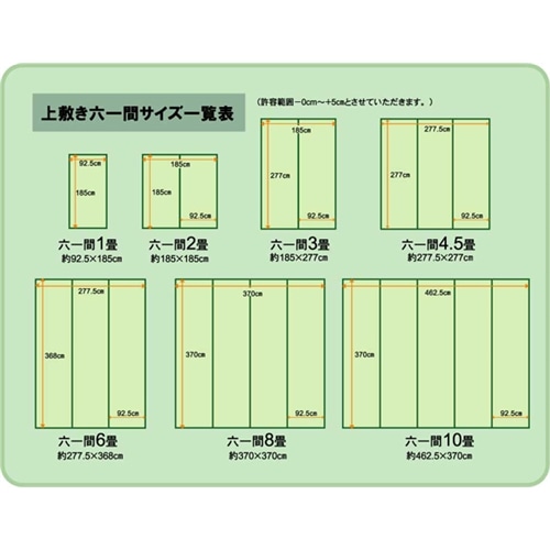 イケヒコ・コーポレーション(IKEHIKO) 　純国産　糸引織　い草上敷カーペット　『湯沢』　六一間６畳　約２７７×３６８ｃｍ 六一間６畳　約２７７×３６８ｃｍ