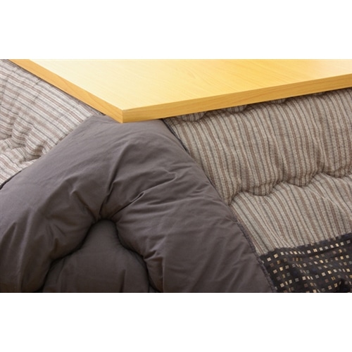 イケヒコ・コーポレーション(IKEHIKO) 　しじら　こたつ厚掛敷布団セット　『ゆかり』　ブラック　２０５×２４５ｃｍ ブラック セット　205×245cm