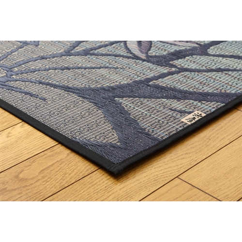 イケヒコ・コーポレーション(IKEHIKO) 　純国産　袋織い草ラグカーペット　『なでしこ』　ブルー　１９１×２５０ｃｍ ブルー　１９１×２５０ｃｍ
