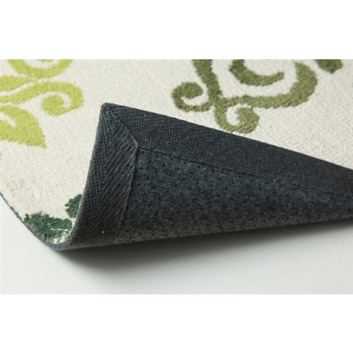 イケヒコ・コーポレーション(IKEHIKO)  玄関マット　マイクロファイバー　北欧調　『ニール』　グリーン　約４５×７５ｃｍ　滑りにくい加工 グリーン