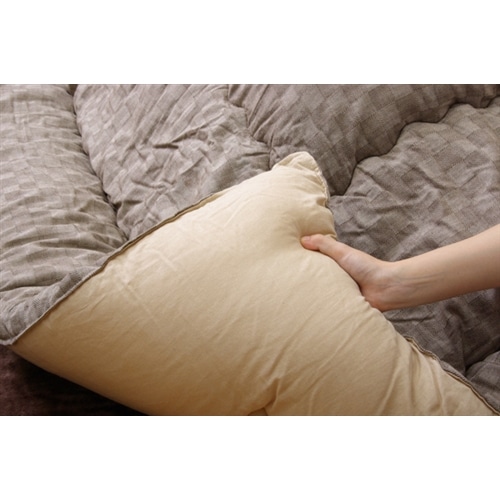 イケヒコ・コーポレーション(IKEHIKO) 　インド綿　こたつ厚掛け布団単品　『クレタ』　ベージュ　２０５×２４５ｃｍ ベージュ