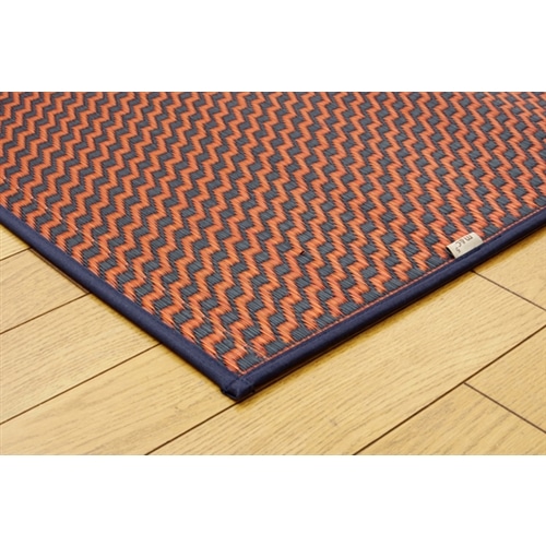 イケヒコ・コーポレーション(IKEHIKO) 　純国産　シンプルい草ラグカーペット　『Ｆリブロ』　レッド　１９０×２５０ｃｍ レッド　１９０×２５０ｃｍ