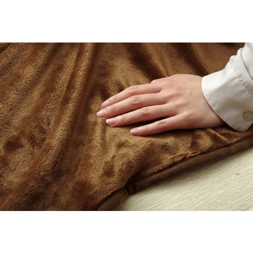 イケヒコ・コーポレーション(IKEHIKO) 　こたつ布団用 中掛け毛布 フランネル 『フラリー』 ブラウン 約200×240cm ブラウン