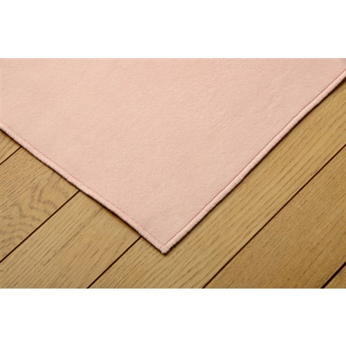 イケヒコ・コーポレーション(IKEHIKO) 　ラグ　カーペット　１．５畳　洗える　無地　『イーズ』　ピンク　約１３０×１８５ｃｍ　裏：すべりにくい加工　（ホットカーペット対応） ピンク　約１３０×１８５ｃｍ