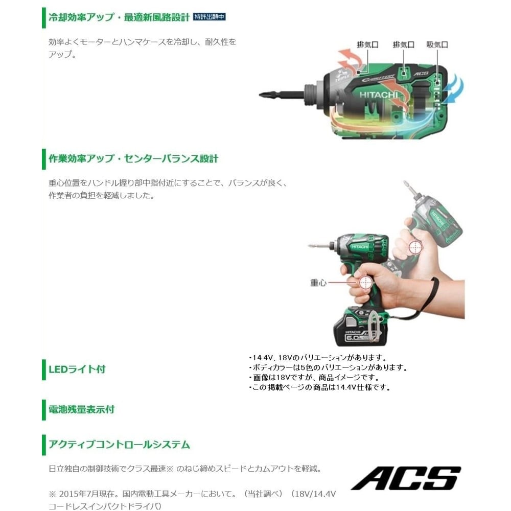 日立 14.4Vリチウムイオン電池 6.0Ah code:7771096
