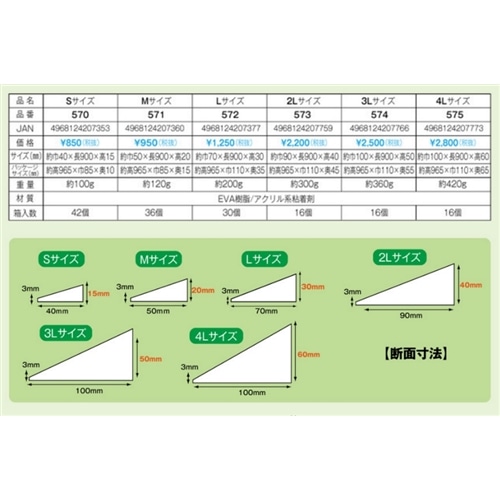 痛くないぞＳ　Ｈ１５×４０×９００ＭＭ　木目 Ｓ