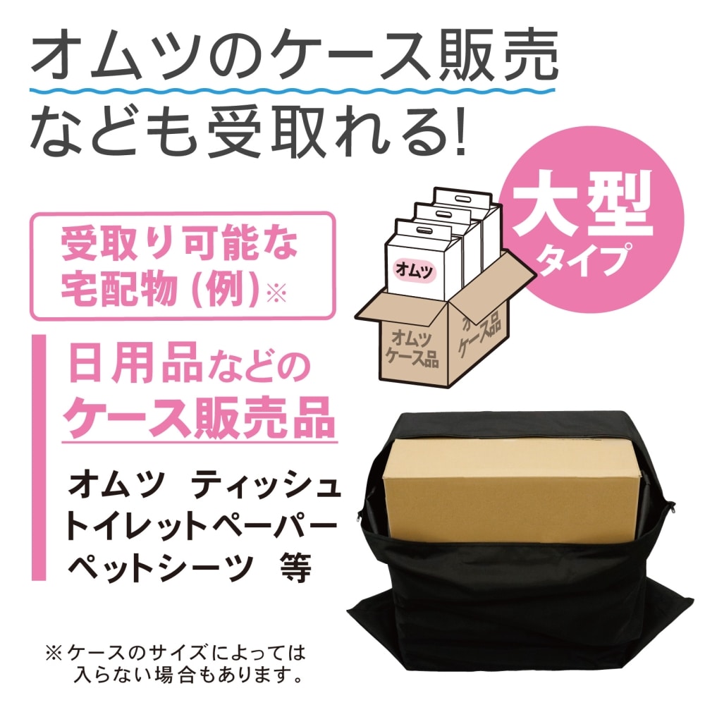 グリーンライフ　折りたたみコンパクト宅配ボックス　レシーボ　ＴＲＯＣ－１００９０（ＢＫ）