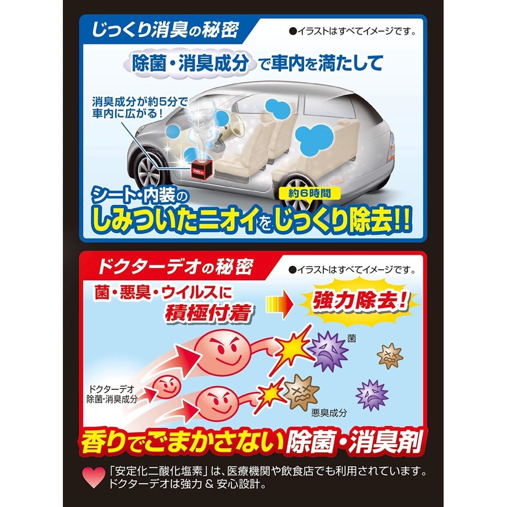 カーメイト 車用 消臭剤 ドクターデオプレミアム スチーム 浸透タイプ 使い切り 無香 安定化二酸化塩素 ミニバン 大型車用 40ml D237 浸透タイプ40ml 車 自転車 レジャー ホームセンターコーナンの通販サイト