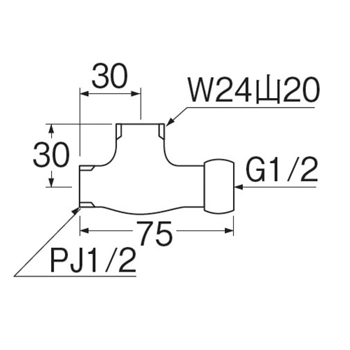 SANEI 分岐金具PB19-13