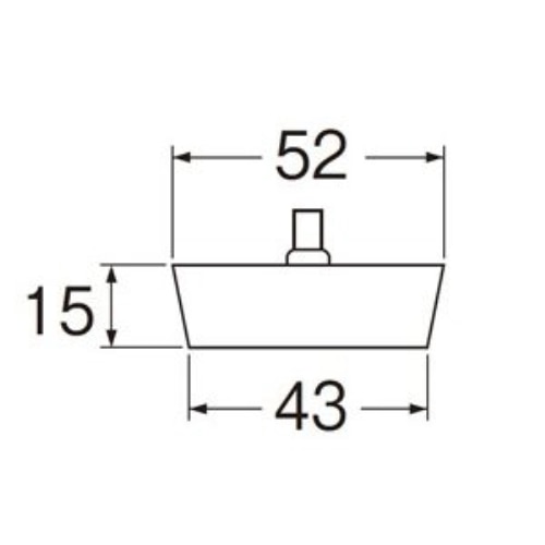 SANEI バス用クサリ付ゴム栓 PH29-52 PH29-52