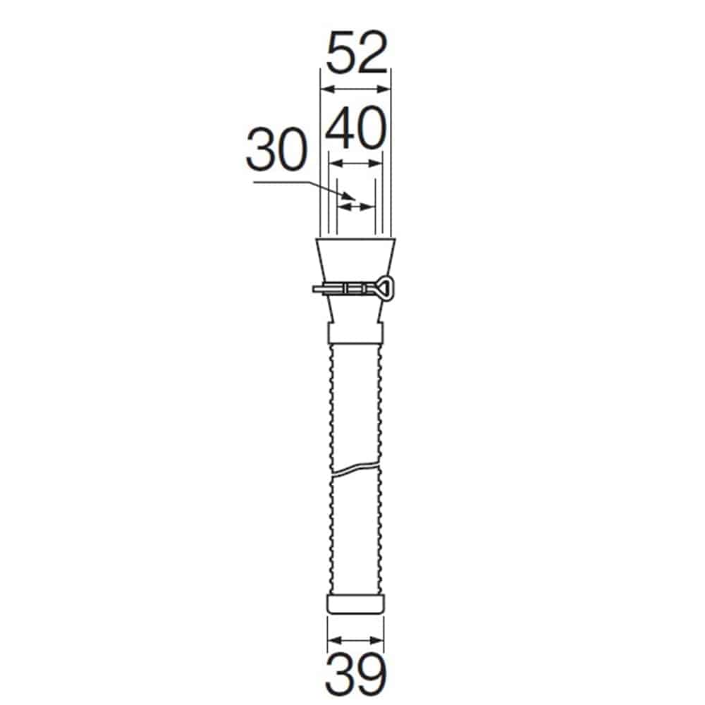 SANEI 流し排水栓ホース（差込式）PH62-861-3M