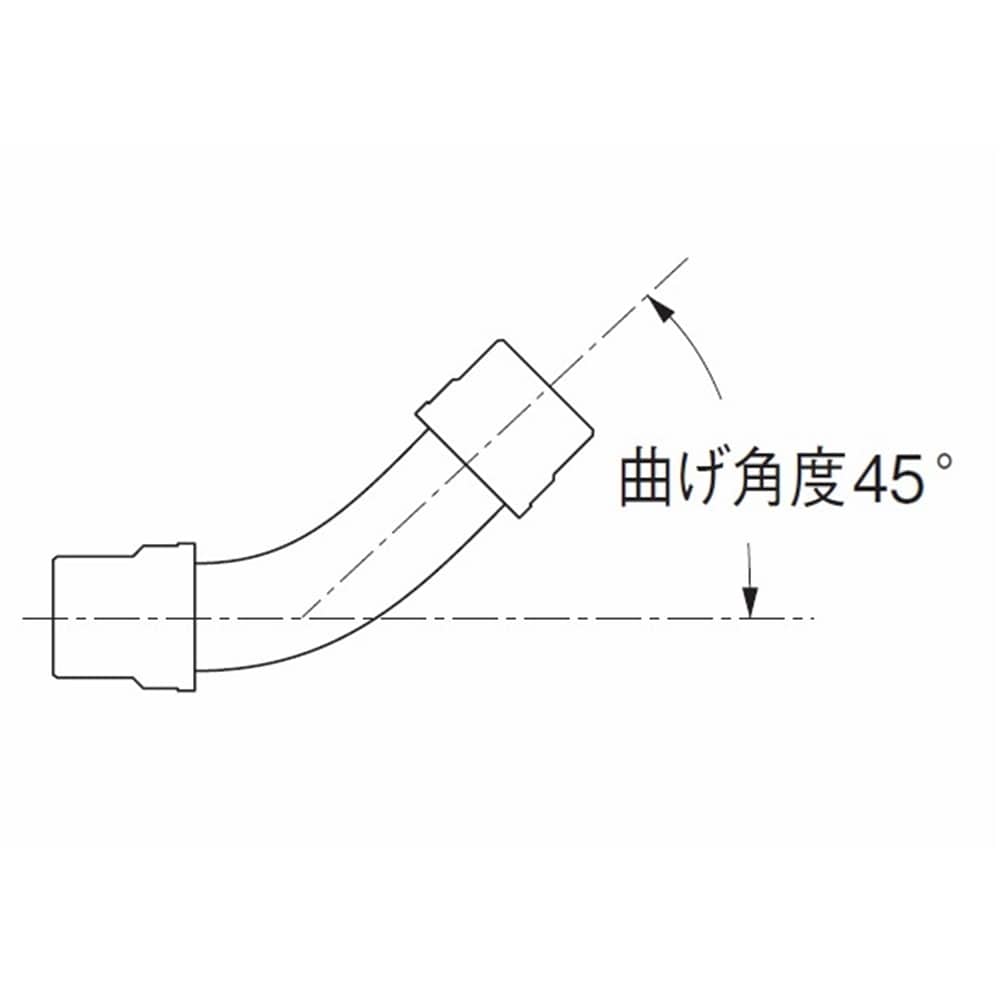 SANEI パン排水フレキH640-50X250 長さ250mm