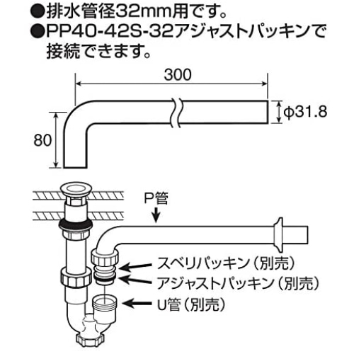 Ｐパイプ PH771-66-32
