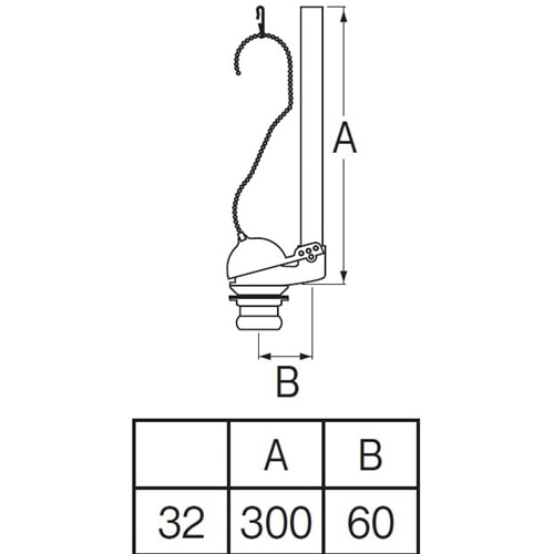 SANEI ロータンクサイフォンPH84-32