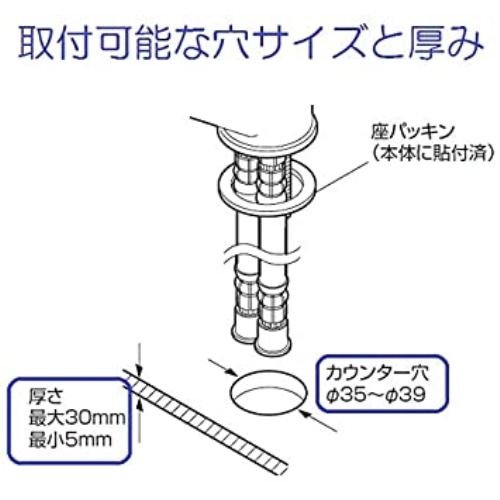 SANEI ワンホール混合栓 K87110JV-13