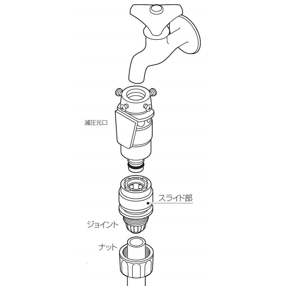 SANEI 減圧元口セットPL70-13S