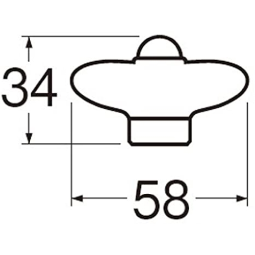 SANEI 陶器ハンドル（水用） PR2102F-1-B ハンドル(水用）
