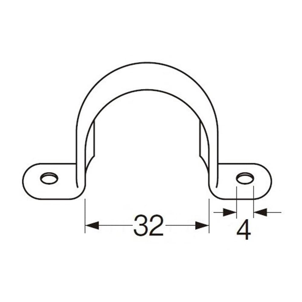 SANEI ステンレスサドルバンドR61-5S-25 内径32mm