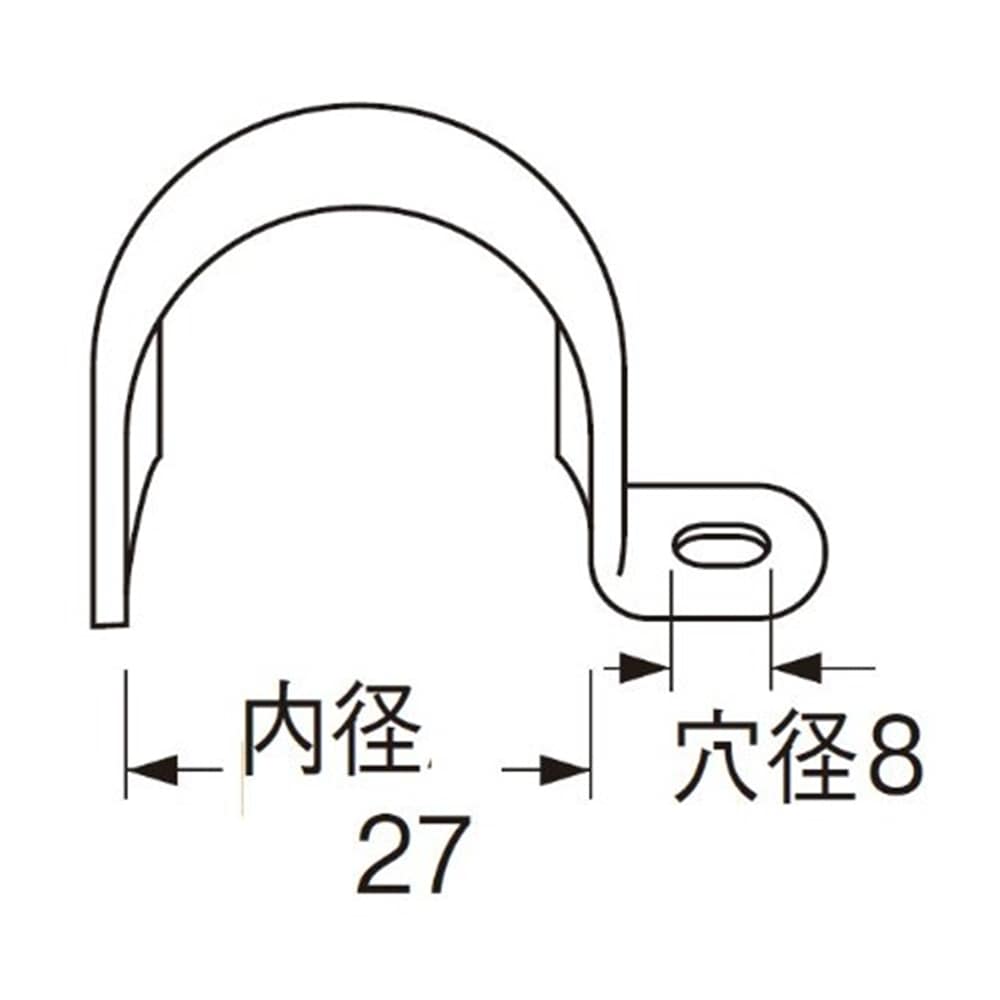 SANEI 片サドルバンドJR63-5S-22 内径27mm