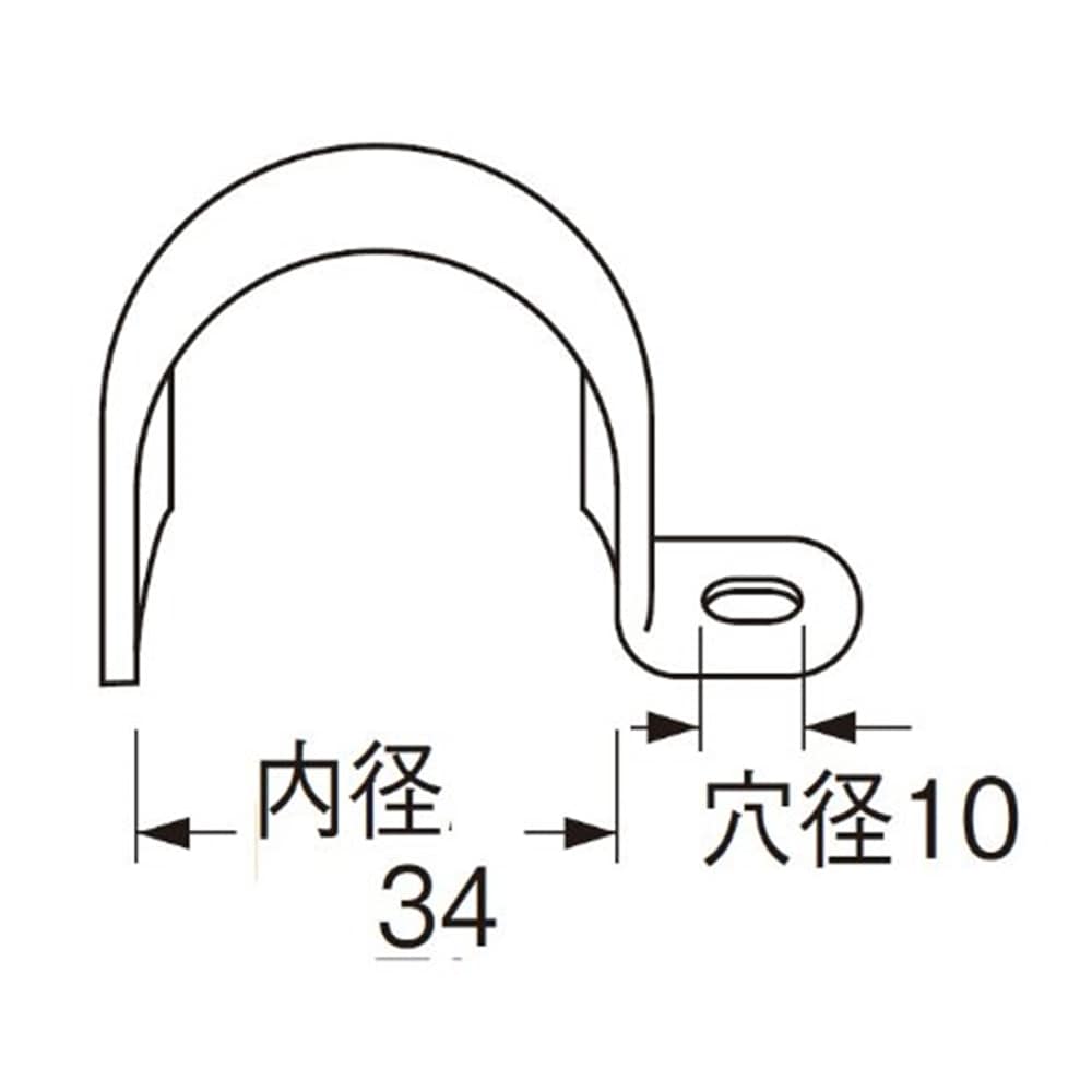 SANEI 片サドルバンドJR63-5S-28 内径34mm